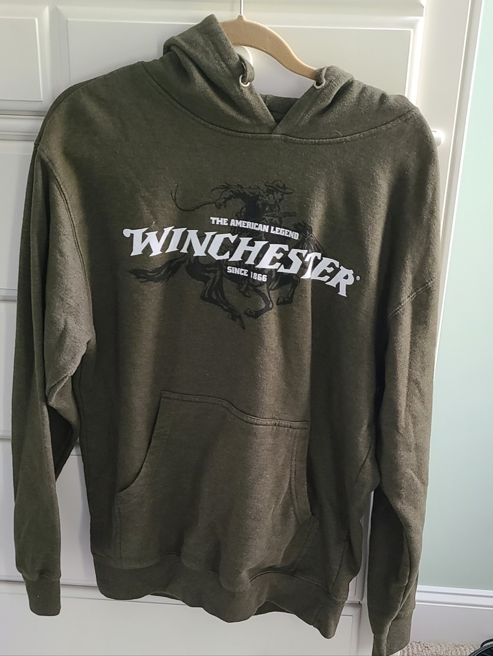 Winchester Classic Legend Rider Printed Fleece Pullover Hoodie Medium